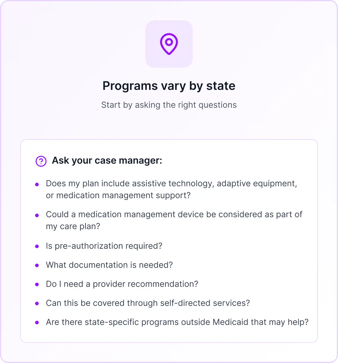 Programs Vary By State Questions