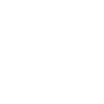 White shield icon with a check mark on a transparent background